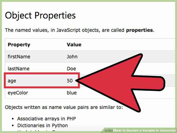 Image intitulée Déclarer une Variable en Javascript à l